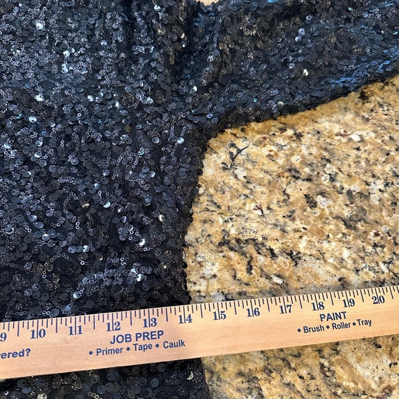 Abercrombie women’s Black Sequin 3/4 sleeve Dress Size medium - Picture 5 of 8